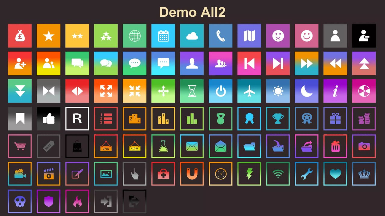 6000+ Flat Buttons Icons Pack📱 - изображение 3